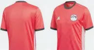  ??  ?? Egypt home kit for 2018 FIFA World Cup