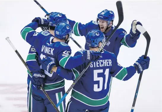  ?? — THE CANADIAN PRESS FILES ?? Thomas Vanek could replace the veteran presence of Henrik Sedin, right, should the Swedish twins choose to retire after this season and Vancouver decides they want to bring back the winger.