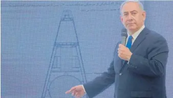  ?? SEBASTIAN SCHEINER/ AP ?? Israeli Prime Minister Benjamin Netanyahu on Israeli TV on Monday.