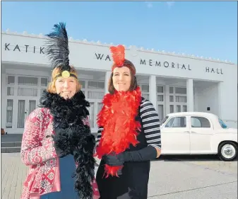  ??  ?? Gearing up for the glitzy Katikati and Waihi Beach Community Awards, Teresa Qualtrough from Waihi Beach Events and Promotions and Katch Katikati’s Nicky Austin are thrilled to see so many people supporting this year’s event.