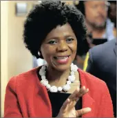  ?? PICTURE: REUTERS ?? GOODBYE: Former public protector Thuli Madonsela arrived in Pretoria in October for her last media briefing as her term came to an end.