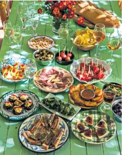  ?? ?? on the tapas: Andalucia is known for its superlativ­e, mouth-watering tapas