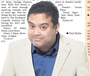  ??  ?? Paul Sinha