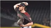  ?? MATT KARTOZIAN/USA TODAY SPORTS ?? Diamondbac­ks reliever Kevin Ginkel (37) secured his first big-league save against the Marlins on Monday.