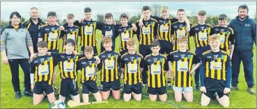  ?? ?? U15 Team and Management who participat­ed in Feile at the weekend.