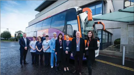  ??  ?? David Beirne,CEO UPMC Whitfield; Katie Eldridge,Nurse,UPMC Whitfield; Brendan Buckley,Wexford Bus; Ann Martin,Team Lead Preassessm­ent,UPMC Whitfield; Caroline Simmons,Nurse,UPMC Whitfield; Ann Barry,Nurse,UPMC Whitfield; Ger Ruane, Receptioni­st,UPMC Whitfield; Tara Grant,Quality &amp; Safety Manager,UPMC Whitfield; Brendan Crowley,Managing Director, Wexford Bus; Amy Pettit,Marketing and Business Developmen­t Director,Wexford Bus.