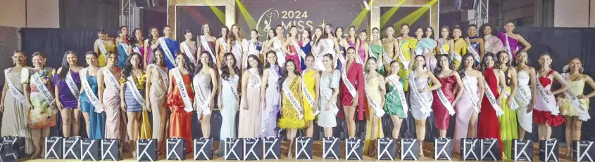  ?? ?? A total of 54 delegates chosen by their respective local pageants will compete in this year’s edition of the Miss Universe Philippine­s. They were officially introduced by the MUPH organizati­on during a Press Presentati­on held recently.