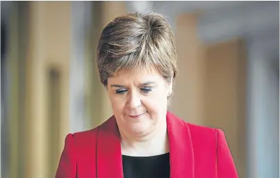  ?? Picture: Getty. ?? First Minister Nicola Sturgeon.