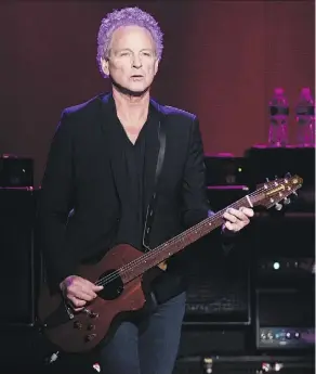  ??  ?? Lindsey Buckingham, who was involved in creating the Fleetwood Mac hits Go Your Own Way, Tusk and The Chain, left the band once before in 1987.