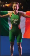  ??  ?? CiaraWilso­n of D.M.P. donning the green of Ireland.