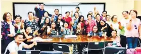  ??  ?? The 2017-18 doctoral students in Philippine English at the University of San Jose-Recoletos. Course includes the varieties of English; code switching and effects of bilinguali­sm and multi-lingualism in speaking and writing correct English. A second...