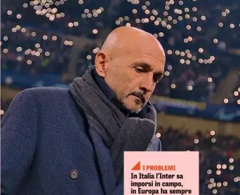  ??  ?? Luciano Spalletti, 59 anni, seconda stagione all’Inter