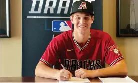  ?? Photograph: Elliot Steinmetz ?? Jacob Steinmetz was selected in the third round of the MLB draft by the Arizona Diamondbac­ks.