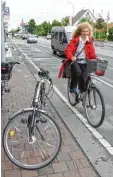  ?? Foto: Hermann Schmid ?? Fahrradfah­ren soll in Königsbrun­n noch attraktive­r werden.