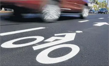  ??  ?? THE “ROAD DIET” on busy Vista del Mar proved to be a painful learning experience for city officials, who have a sweeping plan for improving street safety by reducing vehicle lanes on key corridors.