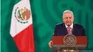  ??  ?? Der mexikanisc­he Präsident Andrés Manuel López Obrador erkrankte Ende Januar selbst an COVID-19