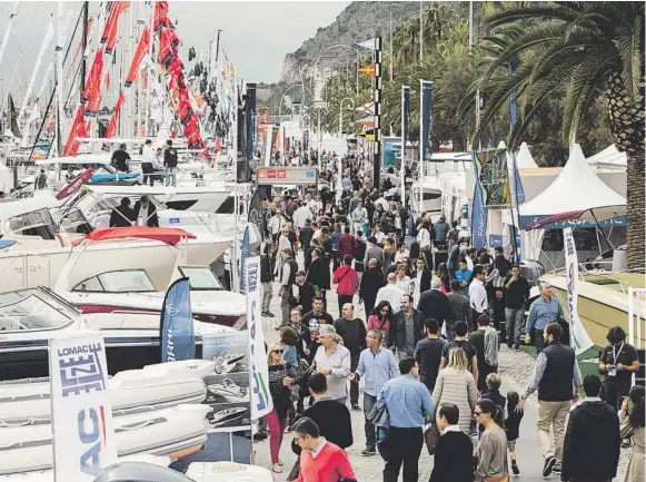  ??  ?? El Port Vell de Barcelona, en la edición de 2016 del Salón Náutico