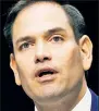  ??  ?? Open to changing law. SEN. RUBIO
