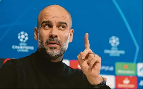  ?? Foto: imago images ?? Sieg für Pep Guardiola und Manchester City am grünen Tisch: Die Engländer dürfen im Europapoka­l mitspielen.