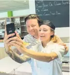  ??  ?? Forest Green Rovers head chef Jade Crawford cooked with Channel 4 star Jamie Oliver