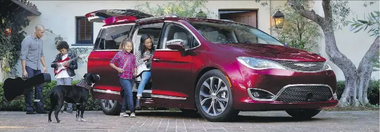  ?? CHRYSLER ?? The 2018 Chrysler Pacifica might be the fanciest ride on the market, and the kids love it.