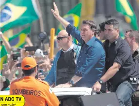  ??  ?? El presidente Jair Bolsonaro movilizó a sus bases en el día de la Independen­cia de Brasil.