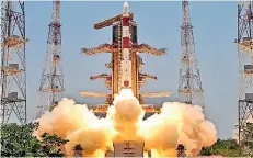  ?? ?? India's first Sun mission lifted off from the launch pad at Sriharikot­a