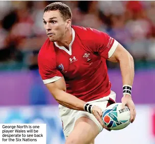  ?? ?? George North is one player Wales will be desperate to see back for the Six Nations