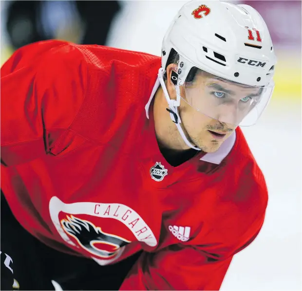  ?? — AL CHAREST FILES ?? Flames forward Mikael Backlund will see plenty of Patrice Bergeron’s line Wednesday when the Boston Bruins arrive in Calgary.