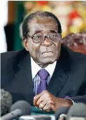  ??  ?? President Mugabe