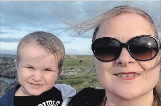  ?? PHOTO VIA FACEBOOK. ?? Hamilton police have charged 39-year-old Lisa Strickland, right, with manslaught­er in the death of her four-year-old son Kane Driscoll. Strickland moved to Newfoundan­d in 2018 but Kane’s dad stayed in Ontario.