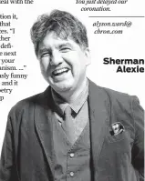  ??  ?? Sherman Alexie