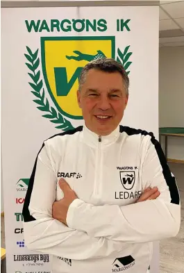  ?? Bild: Wargöns IK ?? Patrik Thulin är klar som ny tränare för Wargöns IK:S damlag i division 3.