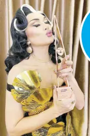  ?? – PHOTO FROM CORNERSTON­E ENTERTAINM­ENT FACEBOOK PAGE ?? Manila has recently bagged the Best Entertainm­ent Presenter or Host award for Drag Den at the just-concluded 28th Asian TV Awards.