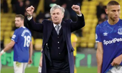 ?? ?? Carlo Ancelotti during his time as Everton manager. Photograph: Tony McArdle/Everton FC/Getty Images
