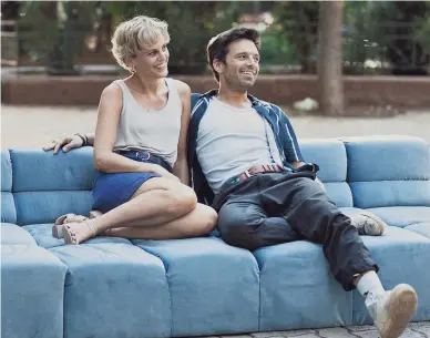  ?? IFC FILMS ?? Denise Gough, left, and Sebastian Stan in a scene from the film, “Monday.”