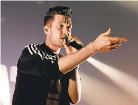  ?? CHRIS PIZZELLO/INVISION/ASSOCIATED PRESS ?? Dan Smith of the band Bastille performs in Los Angeles.