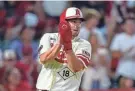  ?? RYAN SUN/AP ?? The Los Angeles Angels’ Nolan Schanuel, who went to Park Vista High and FAU, celebrates after scoring on a double by Brandon Drury against the Tampa Bay Rays during the seventh inning of Friday’s game in Anaheim, Calif.