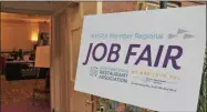  ??  ?? The New York State Restaurant Associatio­n and the New York State Department of Labor partner to host a Restaurant Industry Career Fair on Monday in Albany.