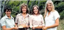  ??  ?? Louise, Belinda, Julia Gresson and Sarah, early 1975.