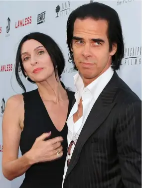  ??  ?? Nick Cave and his wife, Susie Bick