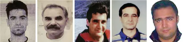  ?? Fotos: dpa ?? Mehmet Turgut, ermordet 2004 Ismail Yasar, ermordet 2005 Theodoros Boulgaride­s, ermordet 2005 Mehmet Kubasik, ermordet 2006 Halit Yozgat, ermordet 2006