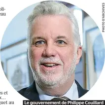  ??  ?? Le gouverneme­nt de Philippe Couillard n’a pas envie qu’Ottawa indique la marche à suivre.