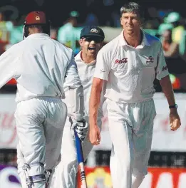  ??  ?? Brian Lara says his relationsh­ip with Australian great Glenn McGrath now is a lot different to their playing days.