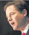  ??  ?? Nick Clegg.