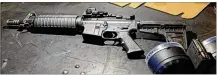  ??  ?? The AR-15 rifle used by Connor Betts Sunday morning to kill nine people in the Oregon District.