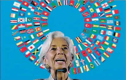  ?? GOH CHAI HIN / AFP ?? Christine Lagarde, directora gerent de l’FMI