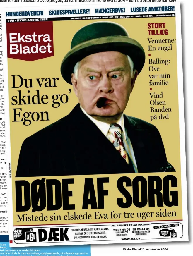  ?? ?? Ekstra Bladet 15. september 2004.