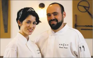  ?? STAFF FILE PHOTOS ?? Jessica Carreira and David Costa are the chefs at Adega restaurant in San Jose’s Little Portugal neighborho­od.