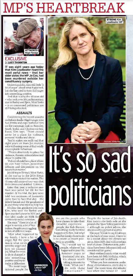 It’s so sad politician­s 8 years after Jo’s death still face personal ...